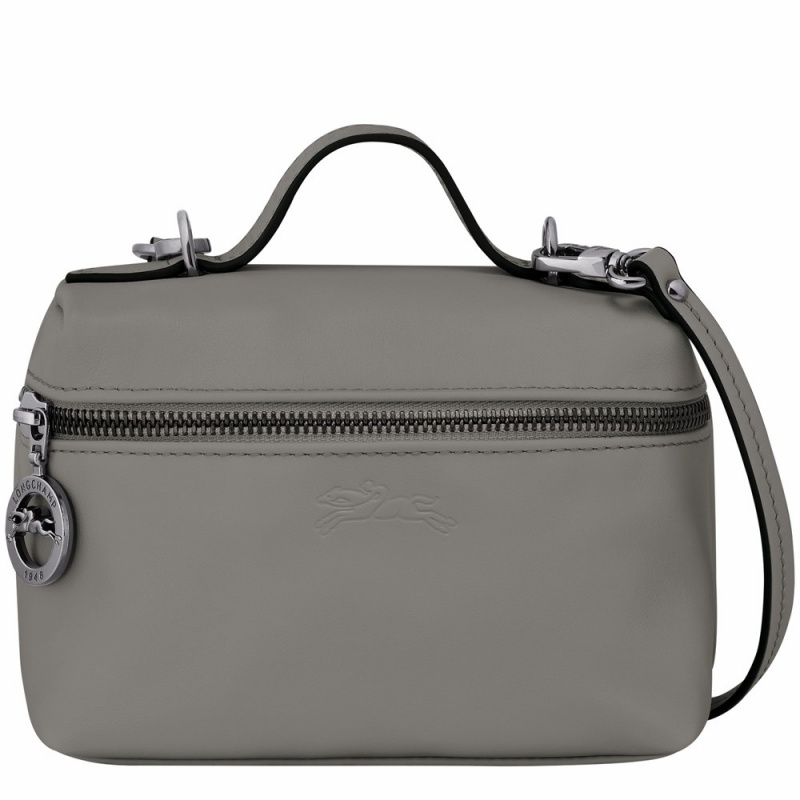 Grey Longchamp Le Pliage Xtra XS Vanity Women's Handbags